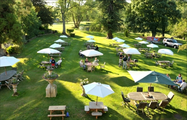 Our stunning garden set in a riverside setting